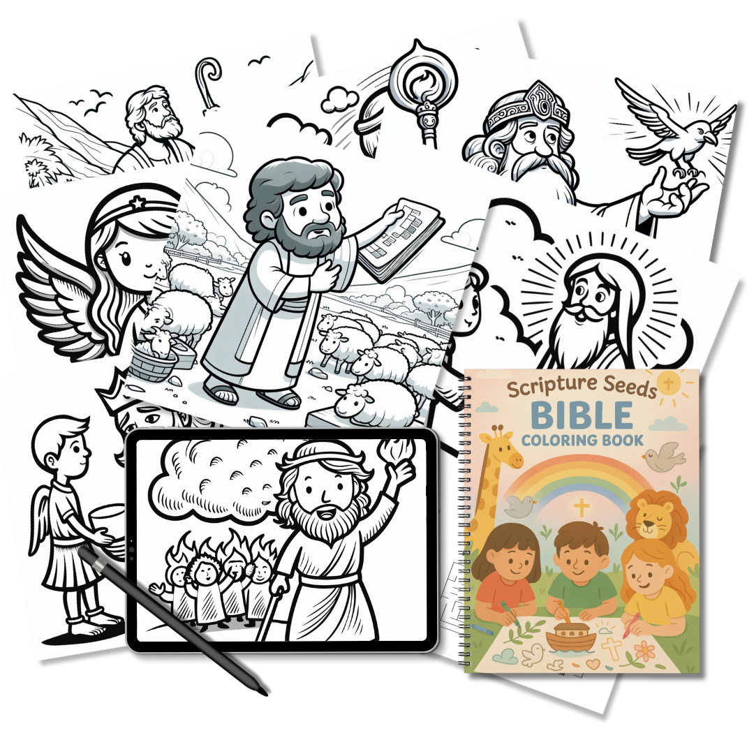 Scripture Seeds: Bible Coloring Book