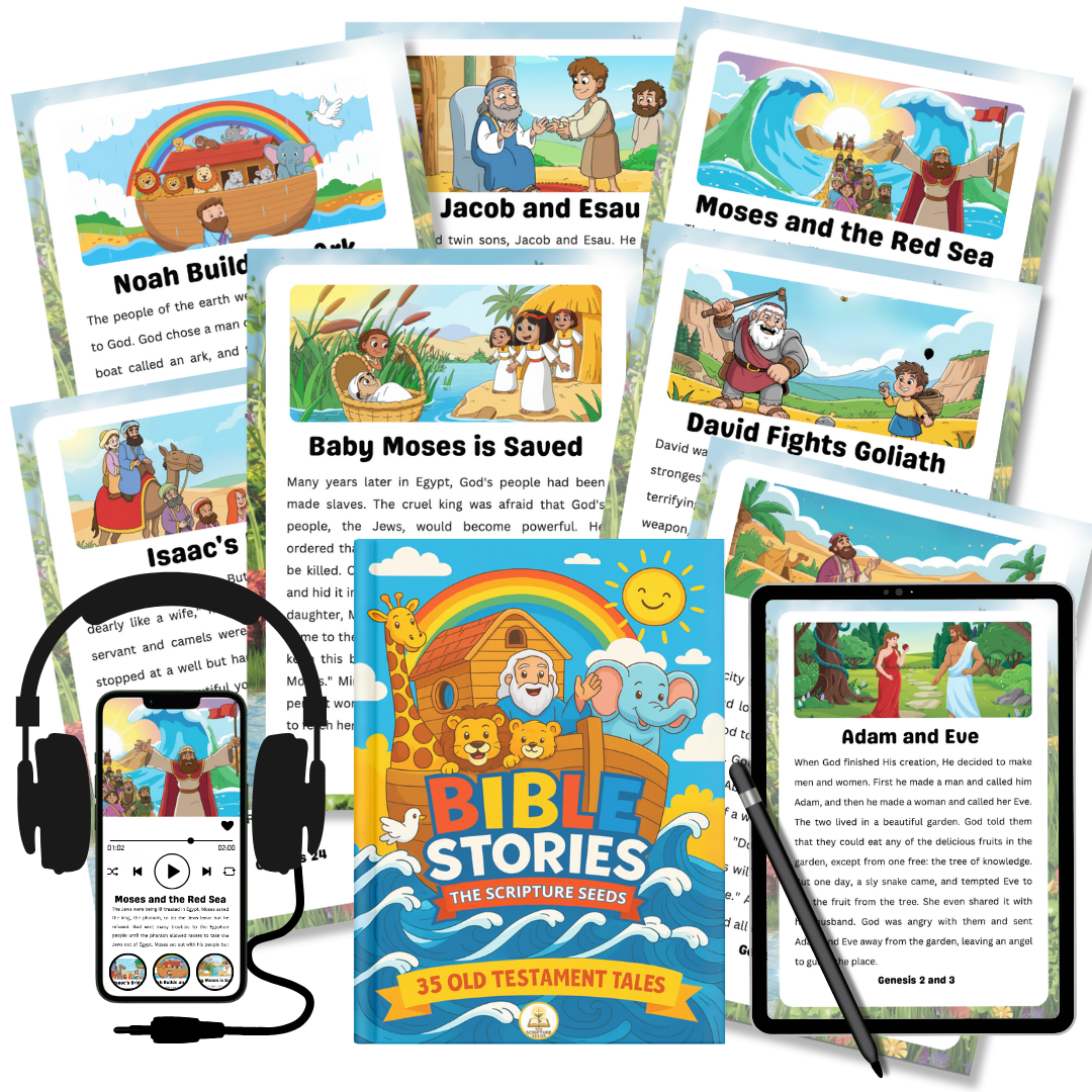 Scripture Seeds: Bible Stories & Games with Audio